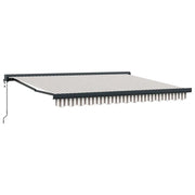 Tenda da Sole Grigio chiaro e bianco 400 × 300 cm 3426084