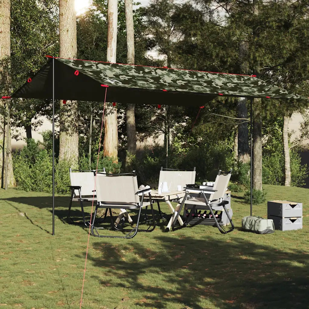 Telone da campeggio | Tenda da campo Mimetica 506x306 cm Impermeabile