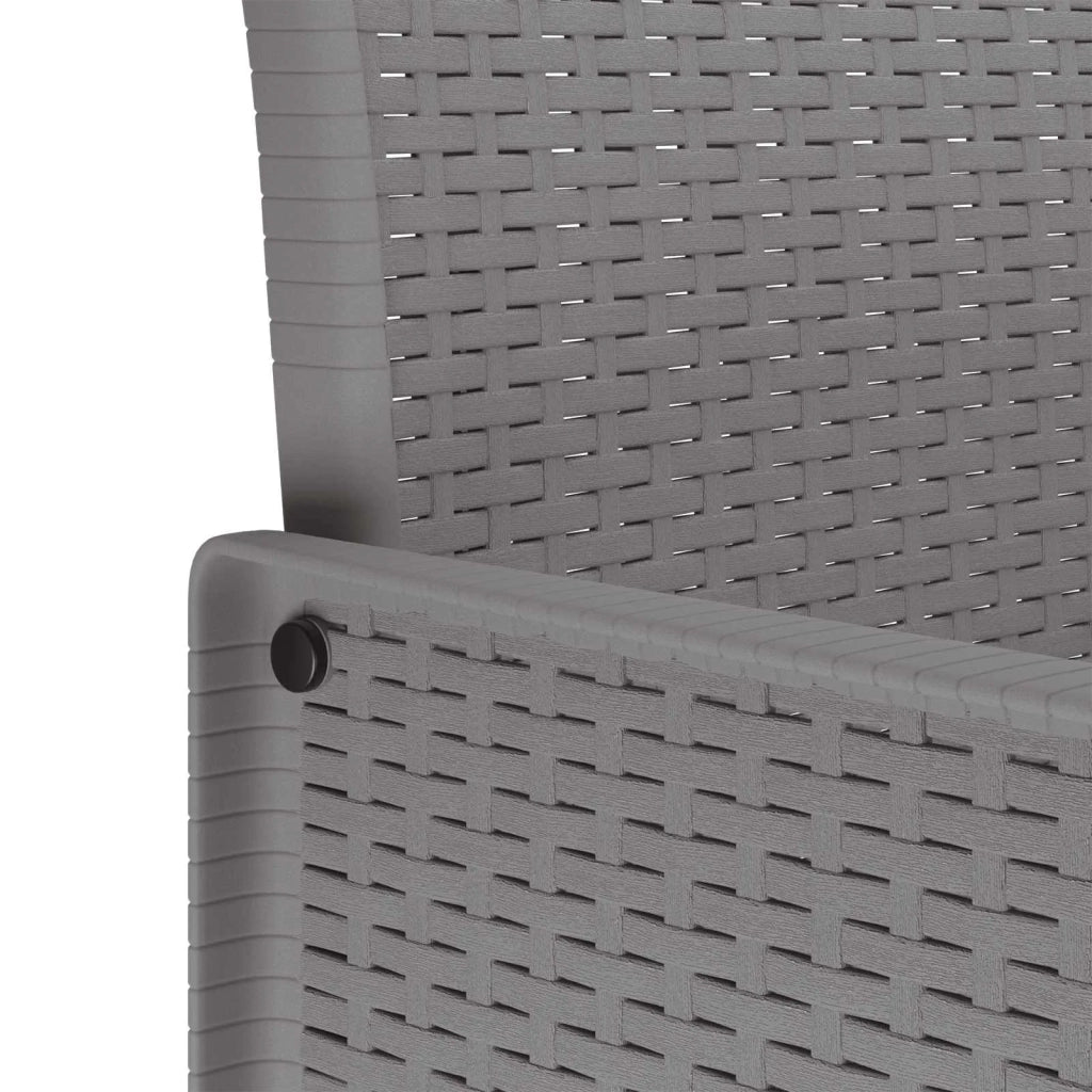 Set da Pranzo per Giardino 9 pcs Bianco Polipropilene 3378743