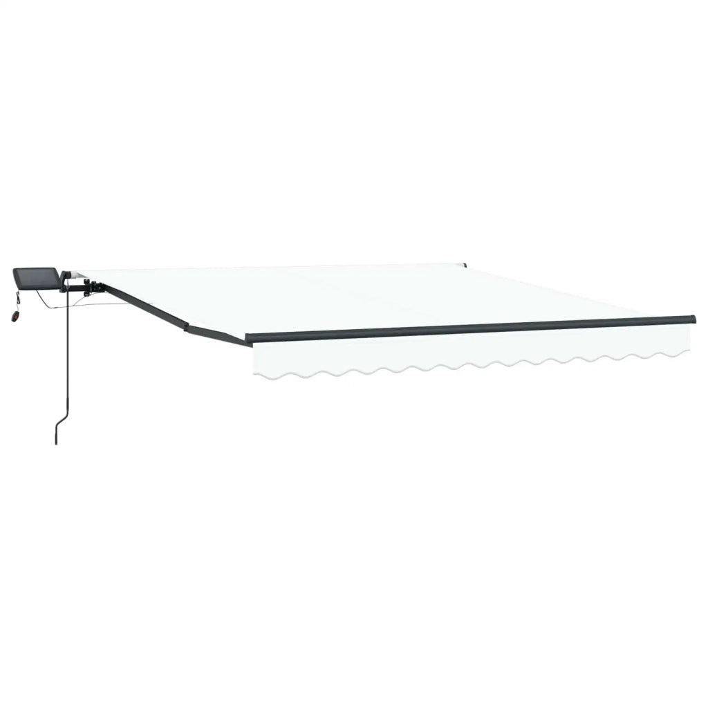 Tenda da Sole | Tenda Retrattile Bianco 350 x 250 cm Tessuto