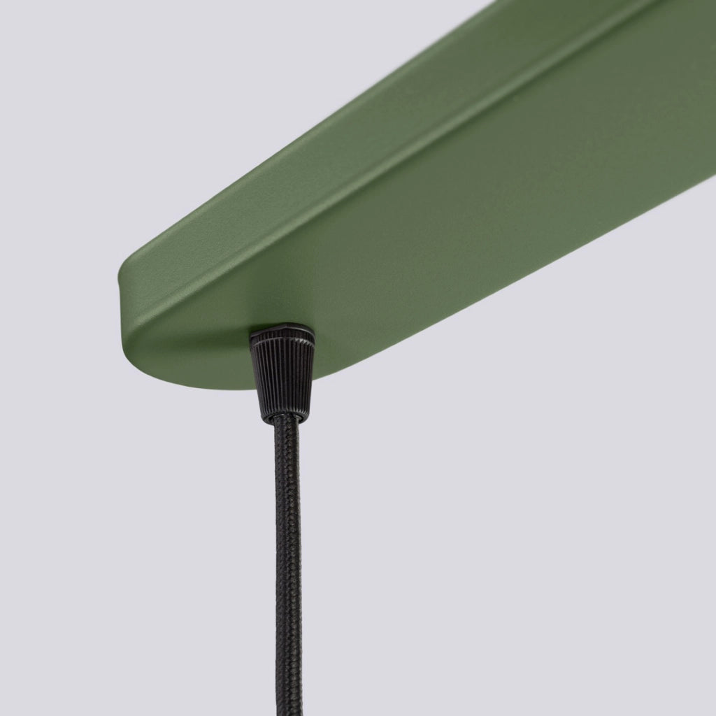Lampada a sospensione HALO 2L verde oliva