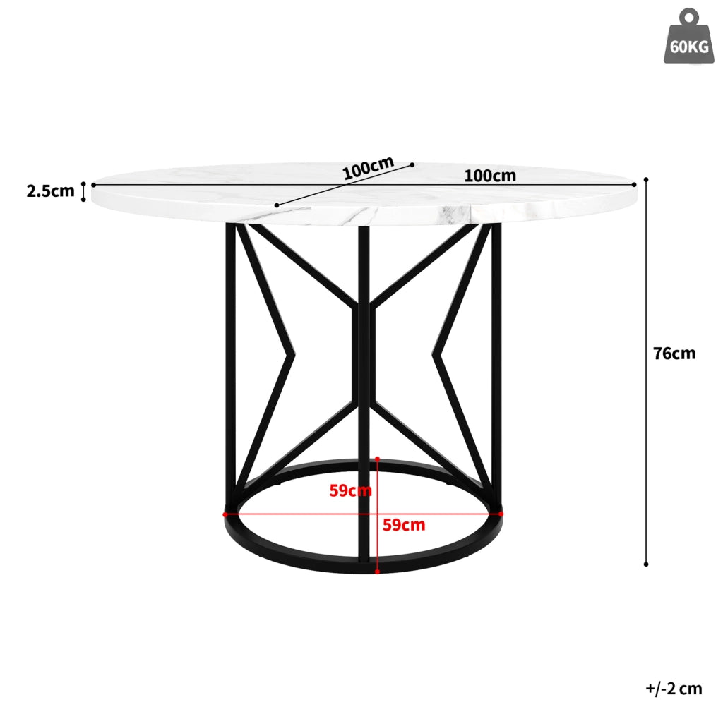 Set da pranzo 5 pezzi con tavolo 100x100 cm e 4 sedie in velluto nero