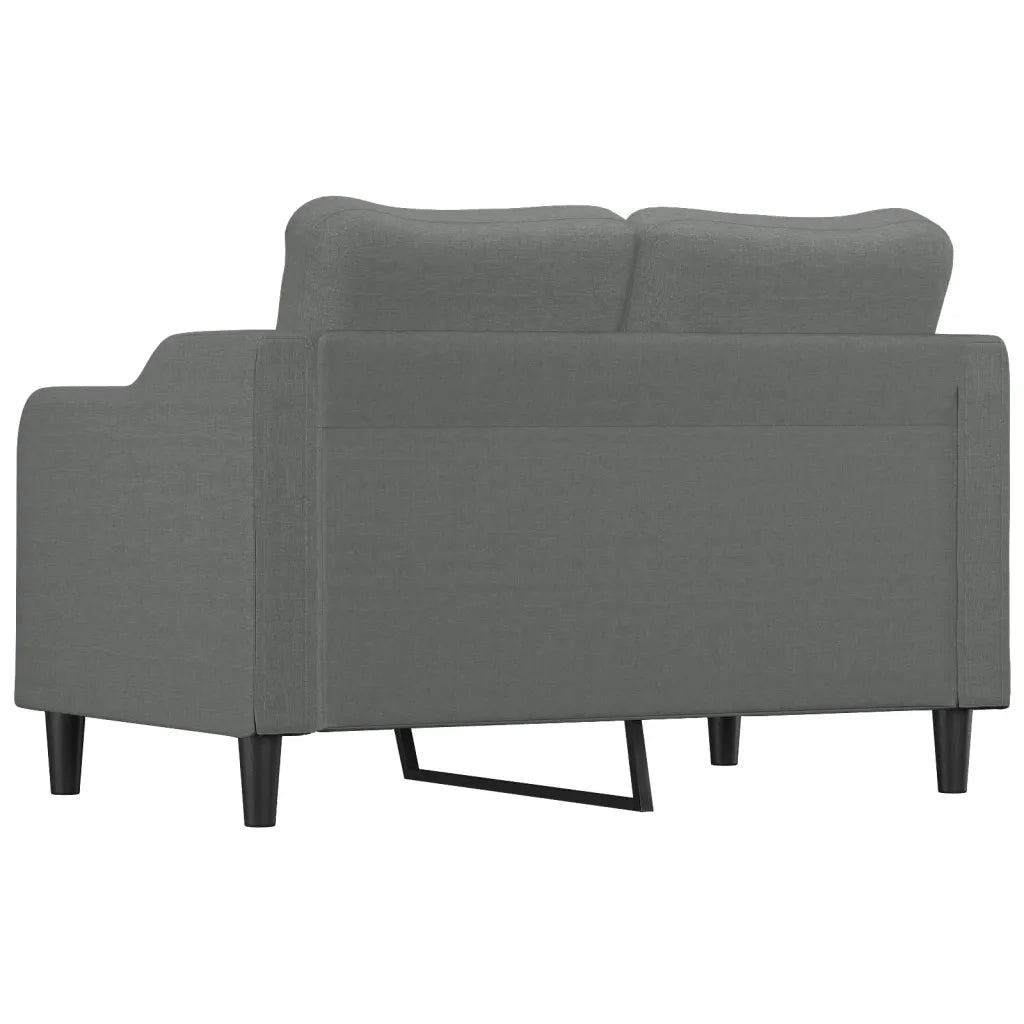 Divano | Divano da soggiorno | Sofa a 2 Posti Grigio Scuro 120 cm in Tessuto