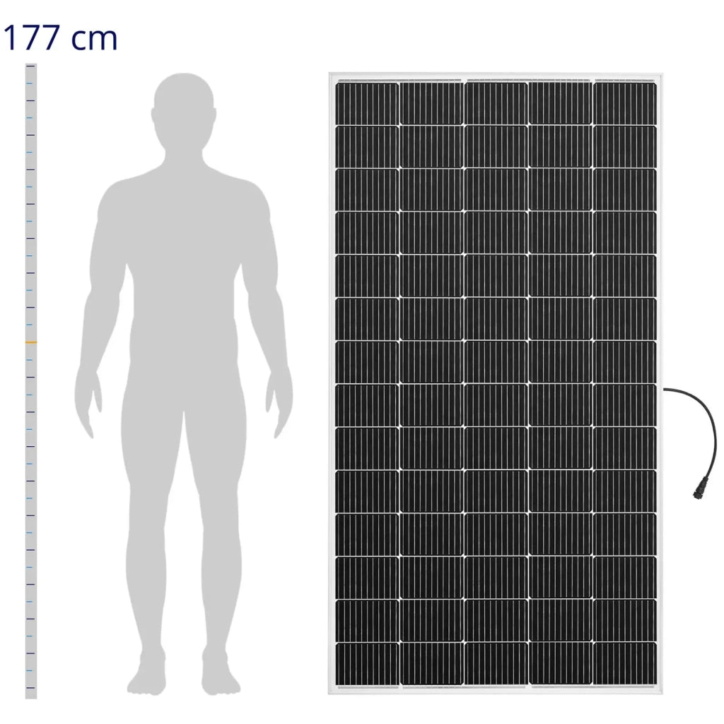 Pannello solare monocristallino da 300 Watt per balcone kit completo pronto per l'installazione vetro in lega di alluminio 14_0009458