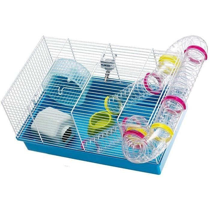 Gabbia - FERPLAST - PAULA TUBE LINE - 46 x 29,5 x 24,5 cm - Blu