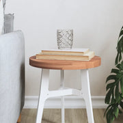 Piano per Tavolo Ã˜30x2,5 cm Rotondo in Legno Massello di Faggio