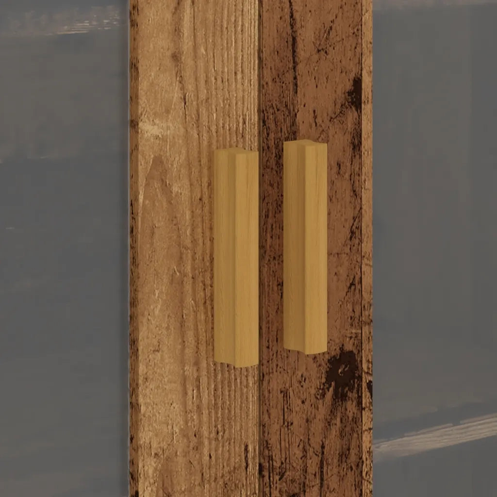 Armadietto Pensile a Parete Legno Antico 69,5x34x90 cm CFW7327448
