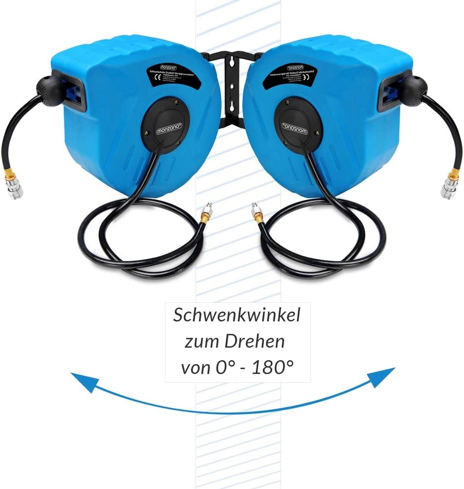 Set di accessori 3 pezzi compressore aria compressa Pistola per il soffiaggio manometro Tubo spirale 5m bloccacavo