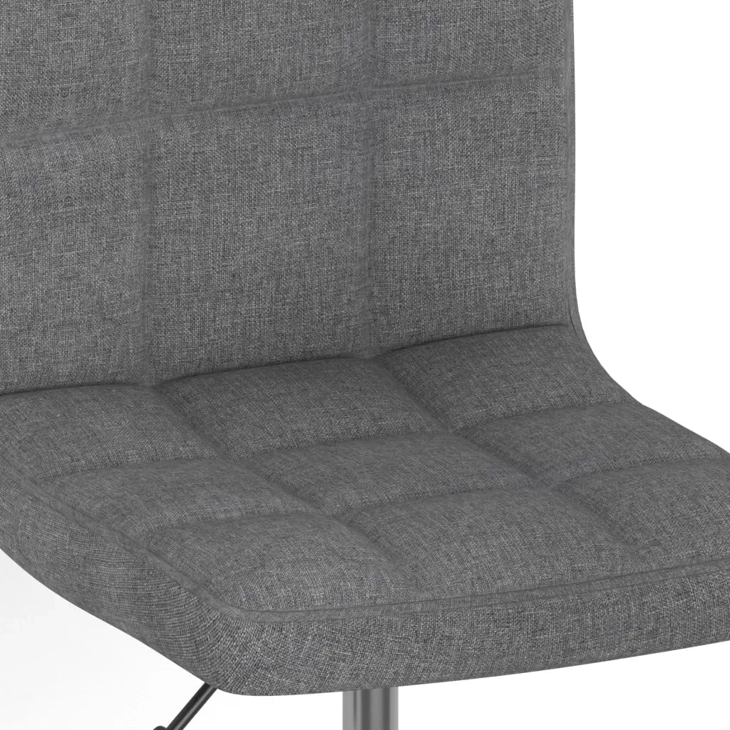 Sedie da Pranzo Girevoli 2 pz Grigio Chiaro in Tessuto cod mxl 67324