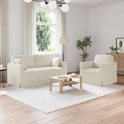 Set di divani 2 pcs Crema 158 x 78 x 80 cm Velluto 3407558