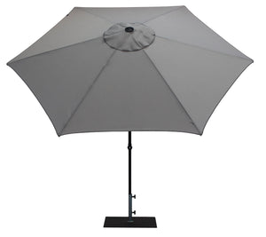 Ombrellone da Giardino Ø3 m Palo Ø38 mm in Alluminio Tessuto Olefin Trend Grigio