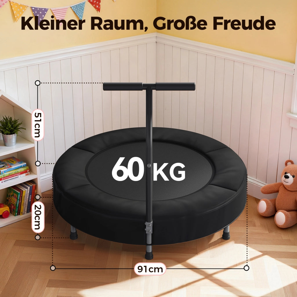 Trampolino per Bambini ¨C zephmum ¨C Grigio 91 cm