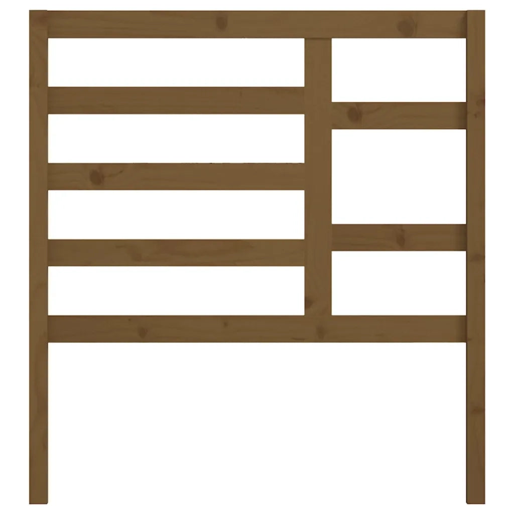 Testiera per Letto ambra 81x4x104 cm in Legno Massello di Pino 818118