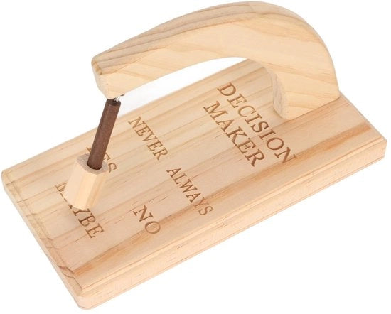 Scegli con facilità - Selector Magnetico Innovativo - Legno di Quercia - Risposte Veloci - Sì/No/Forse - Installazione Facile - Scelta con Rotazione - Aiuto per le Decisioni