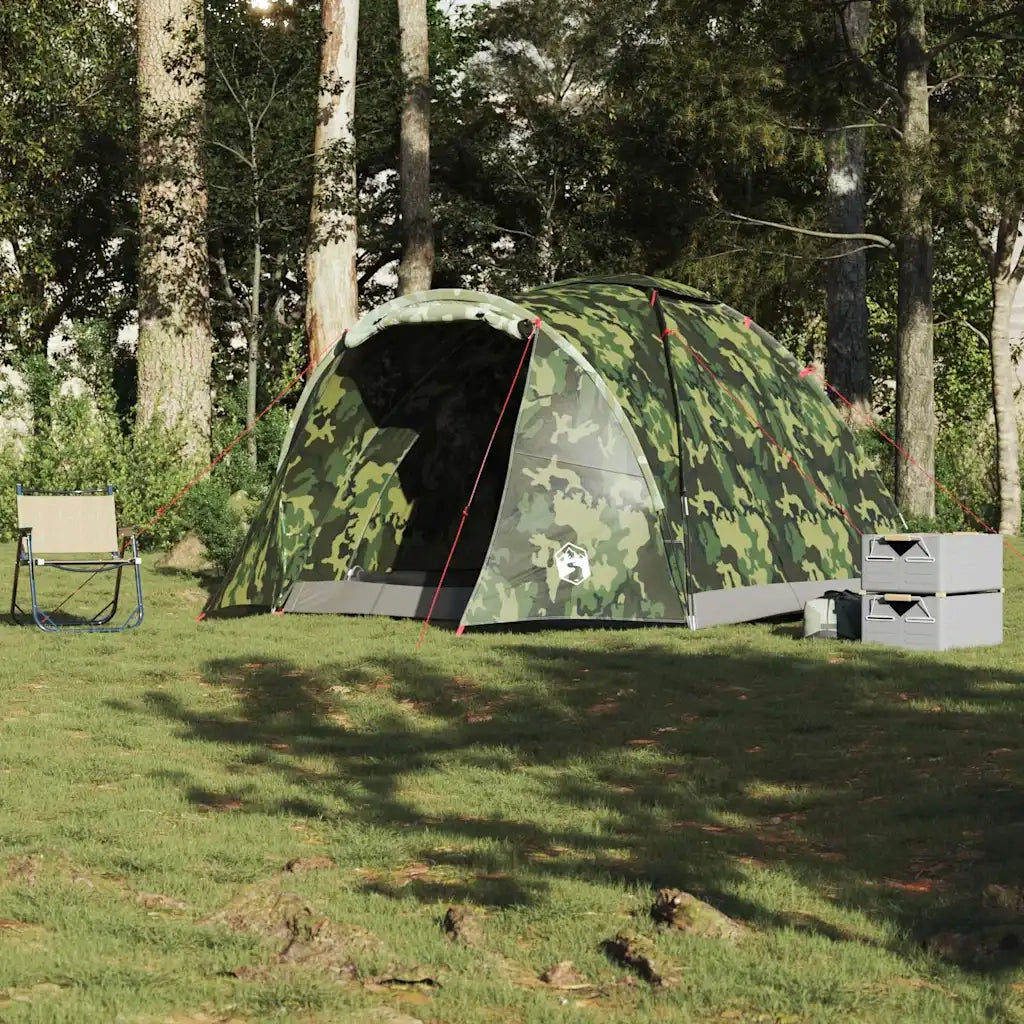 vidaXL Tenda da Pesca per 2 Persone Mimetica Impermeabile
