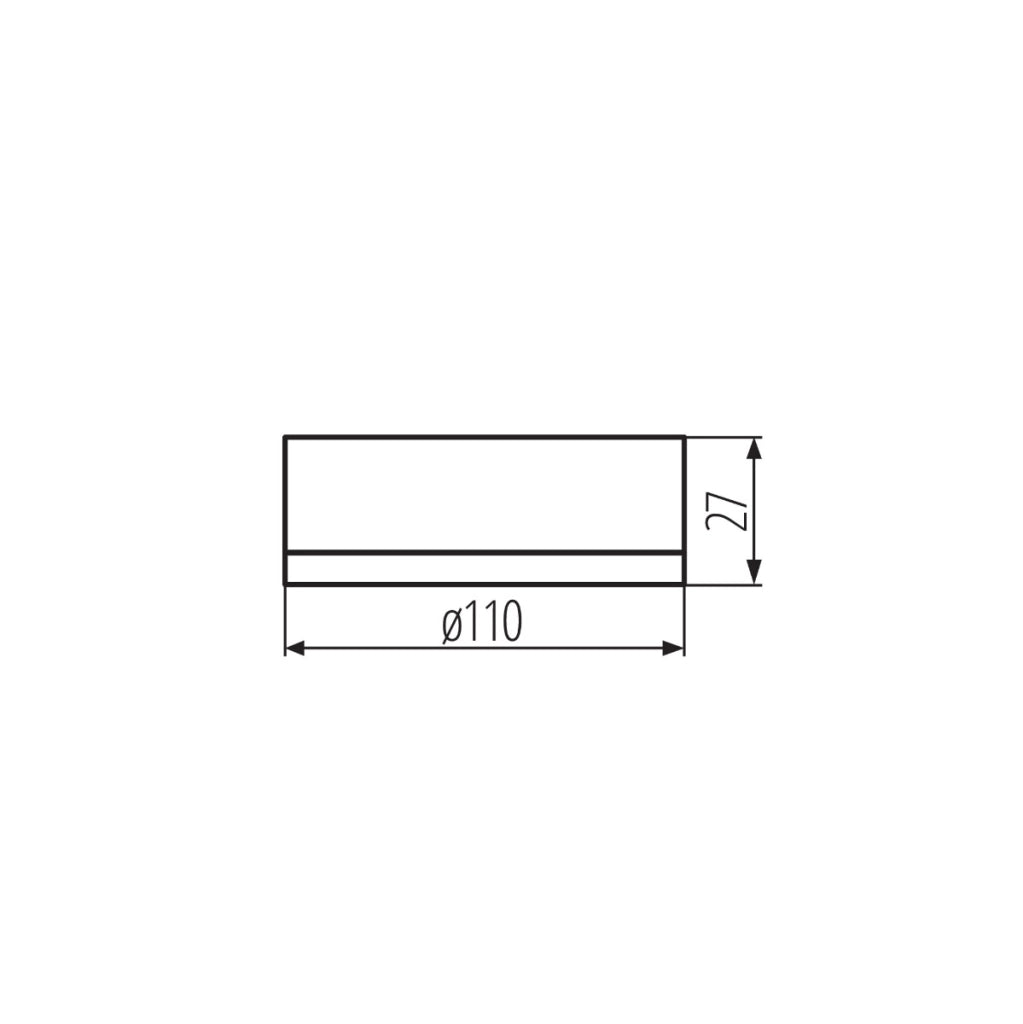 Sensore PIR nero Ø11cm 360° 6m IP20 Kanlux ZONA MINI
