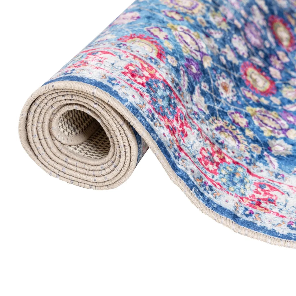 Tappeto Lavabile Multicolore 80x300 cm 136598