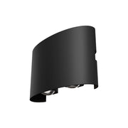 Lampada Da Parete Moderna Da Esterno Metallo Nero Luce Led 4W Ip54
