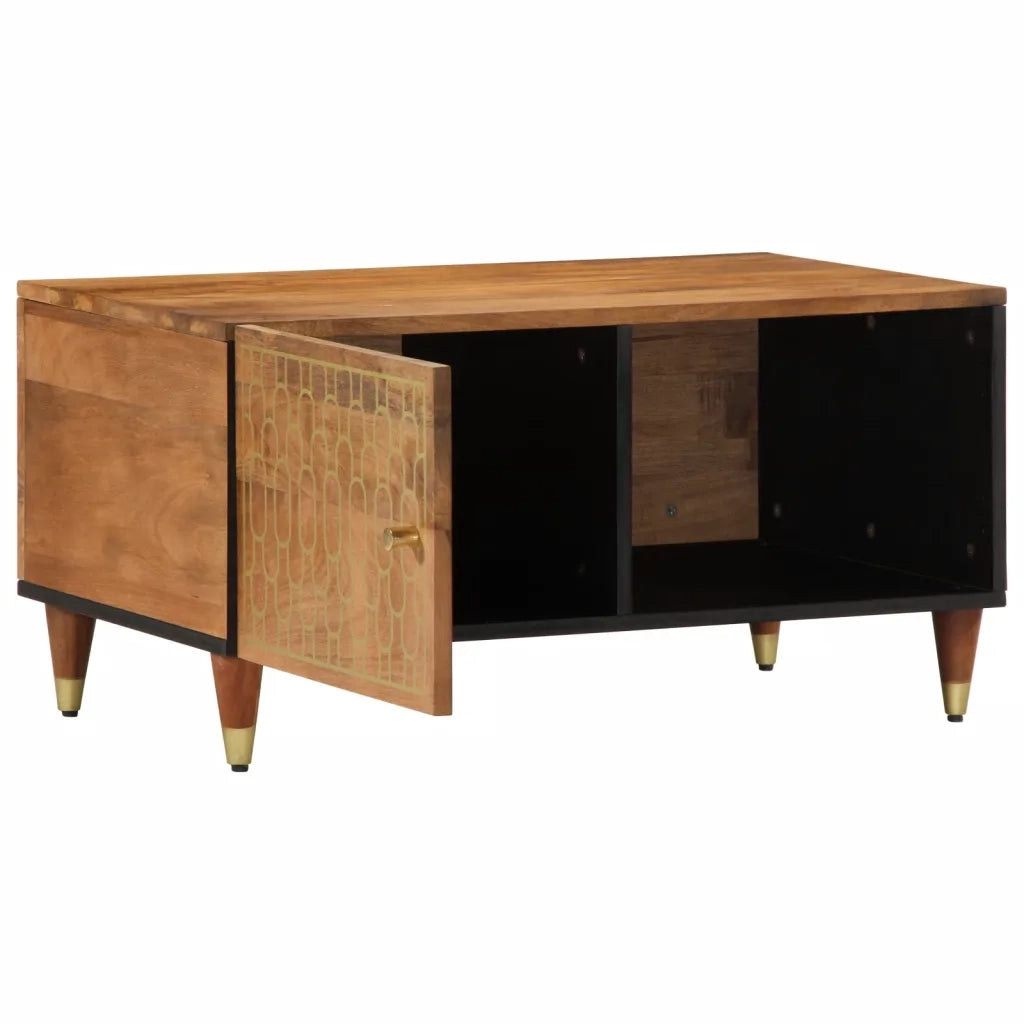 Tavolino da Salotto 80x50x40 cm Legno Massello di Mango 358288