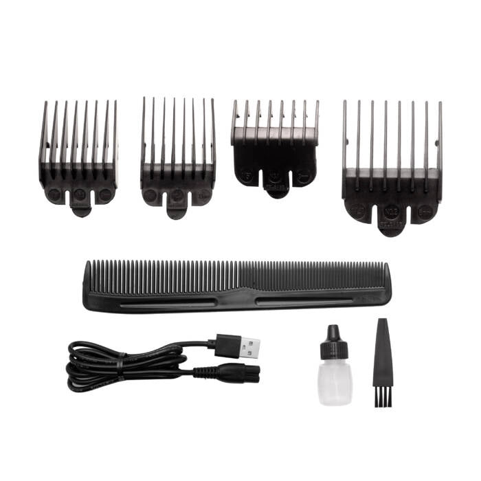 Tagliacapelli ricaricabile con display LED, batteria Li-ion 2000mAh, 4 pettini guida 3-13mm, autonomia 150 minuti - SOGO