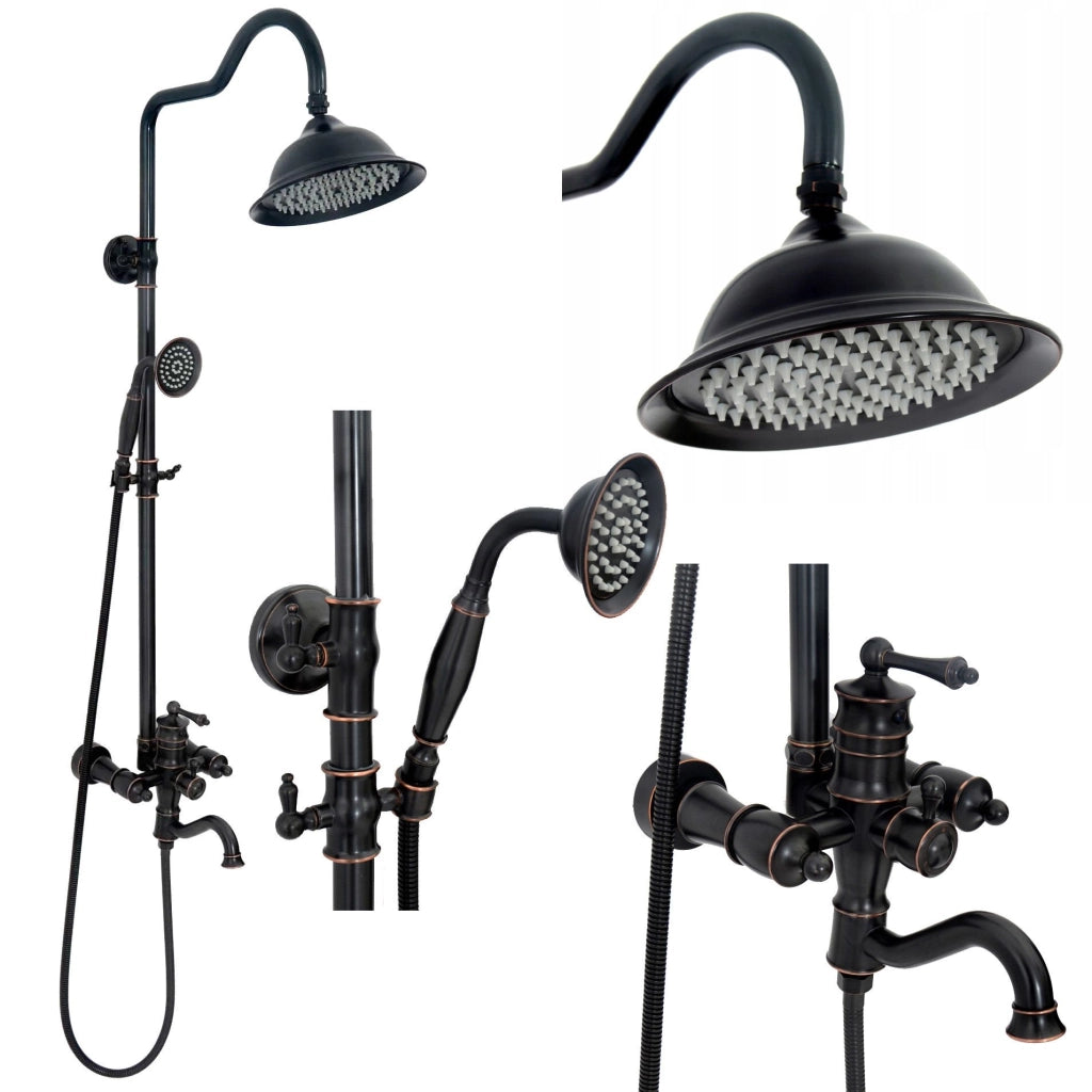 Set Doccia Con Beccuccio Rea Vintage Black