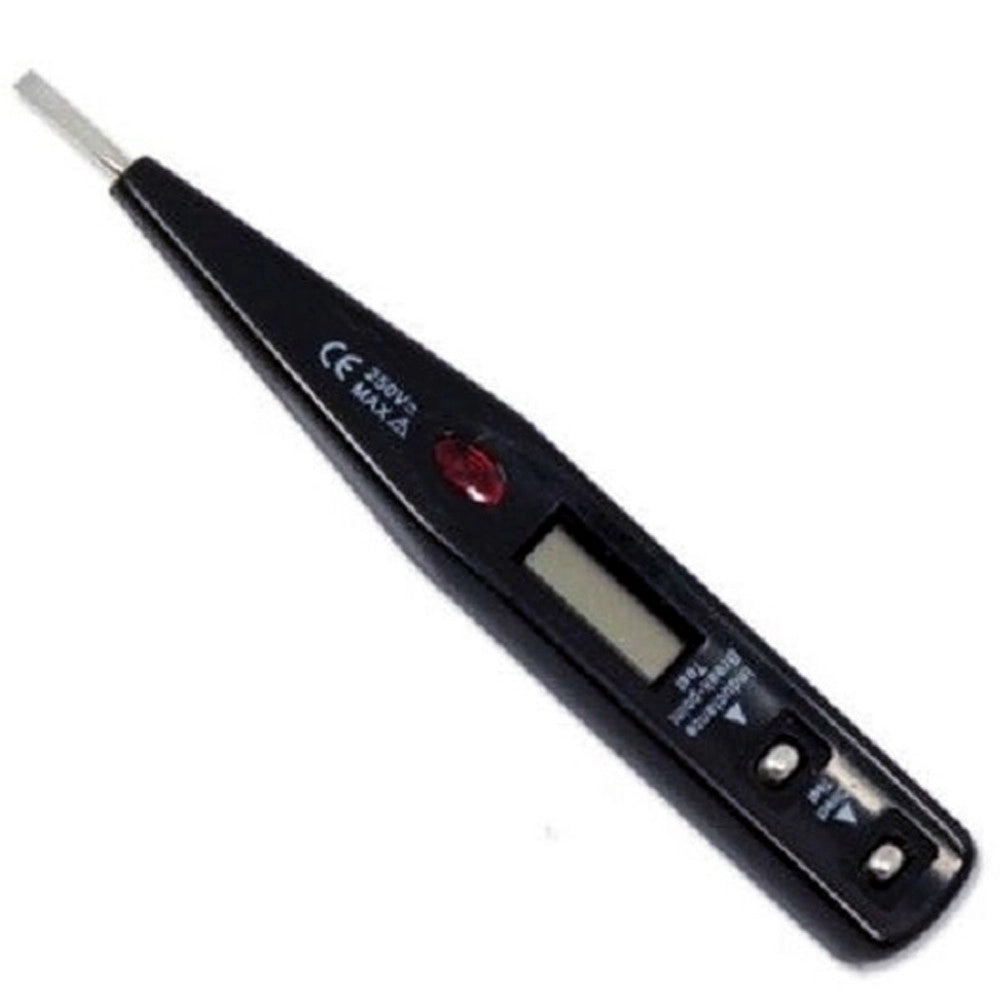 Trade Shop - Cercafase Tester Elettronico Rilevatore Tensione Cavi Punta Giravite Cacciavite -