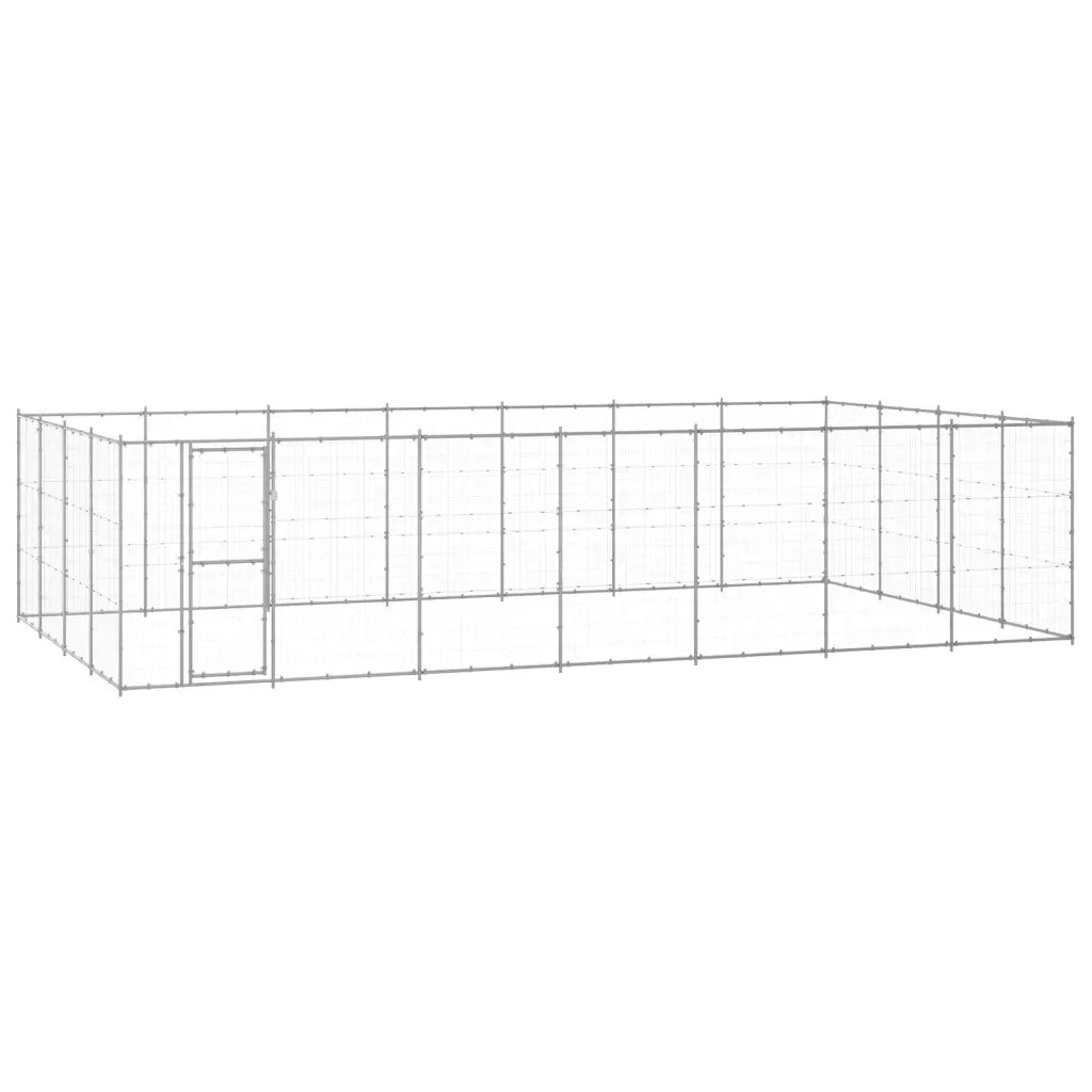 Gabbia per Cani da Esterno in Acciaio Zincato 33,88mÂ² cod mxl 59972