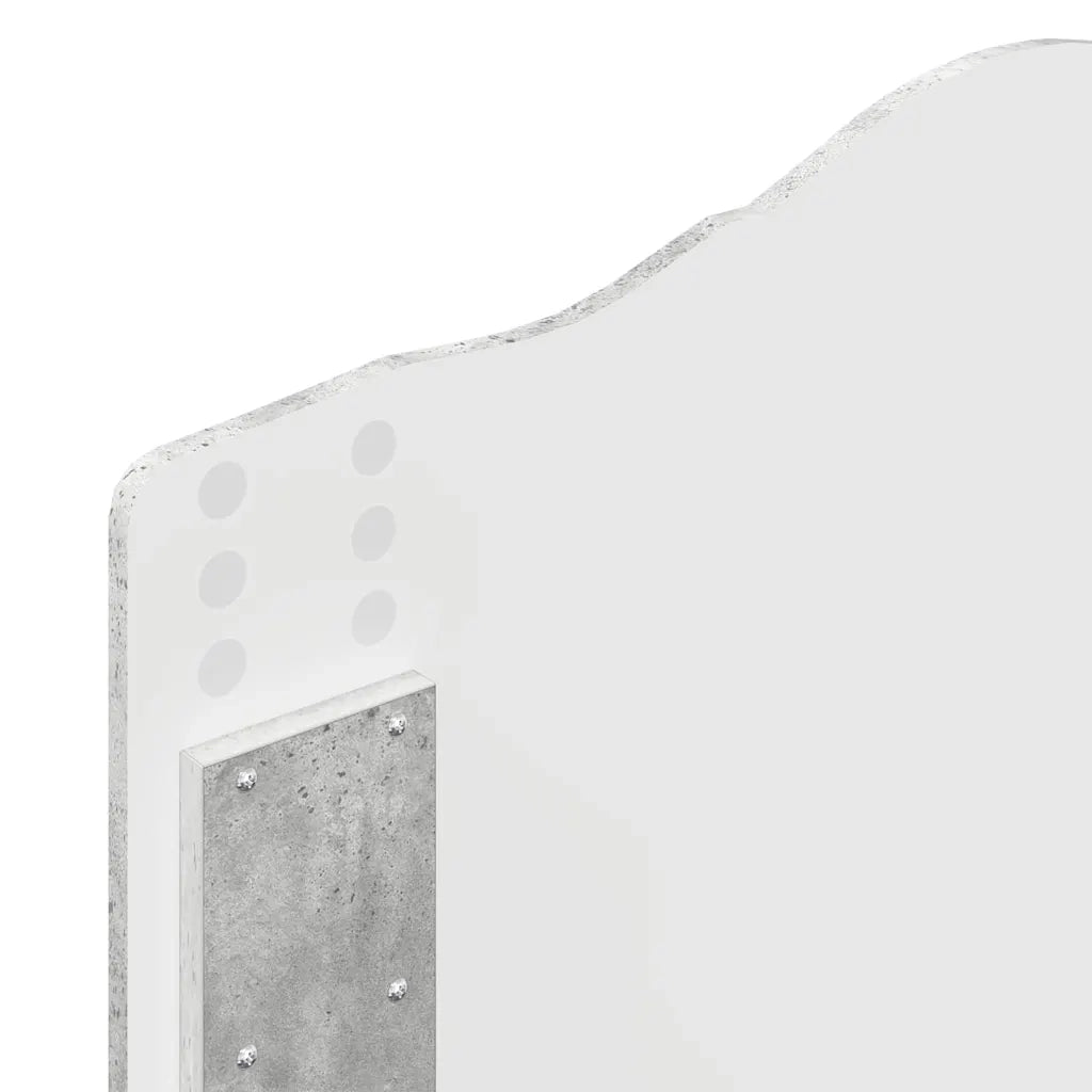 Testiera-Testata-Testiera Decorativa Grigio cemento 90 cm Legno multistrato 828922
