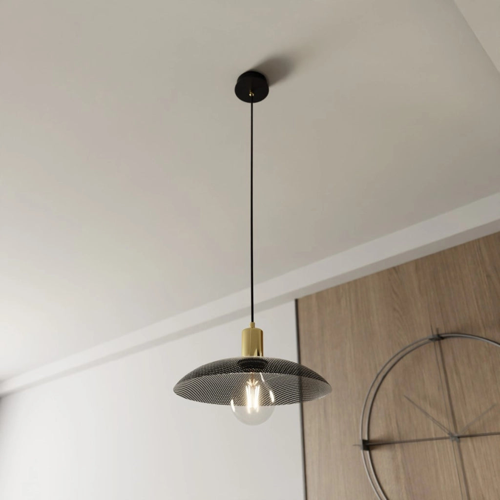 Lampada a sospensione SPIRIT in acciaio nero