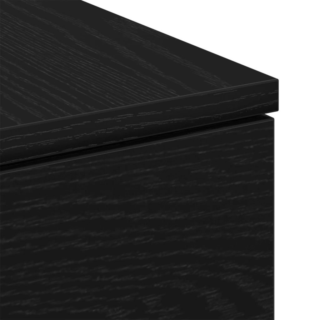 Tavolino da caffÃ¨  Nero Rovere 90x60x31 cm in legno ingegnerizzato