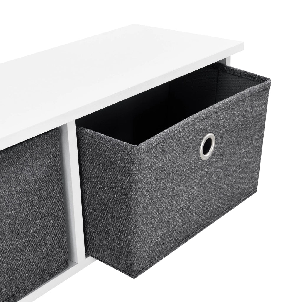 Appendiabiti da parete 30 x 100 x 20 cm bianco grigio argento 03_0008181