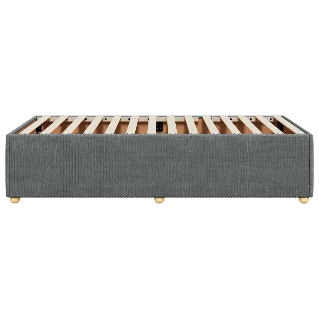 Giroletto senza Materasso Grigio Scuro 90x190 cm Tessuto 3284901
