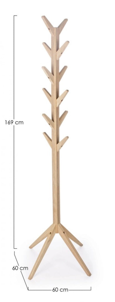 Appendiabiti Legno Marrone Moderno da Interno - ORIZZONTE