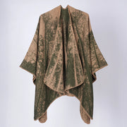 Nuovo scialle/scialle/scialle double-face in cashmere jacquard versatile, ideale per i viaggi.