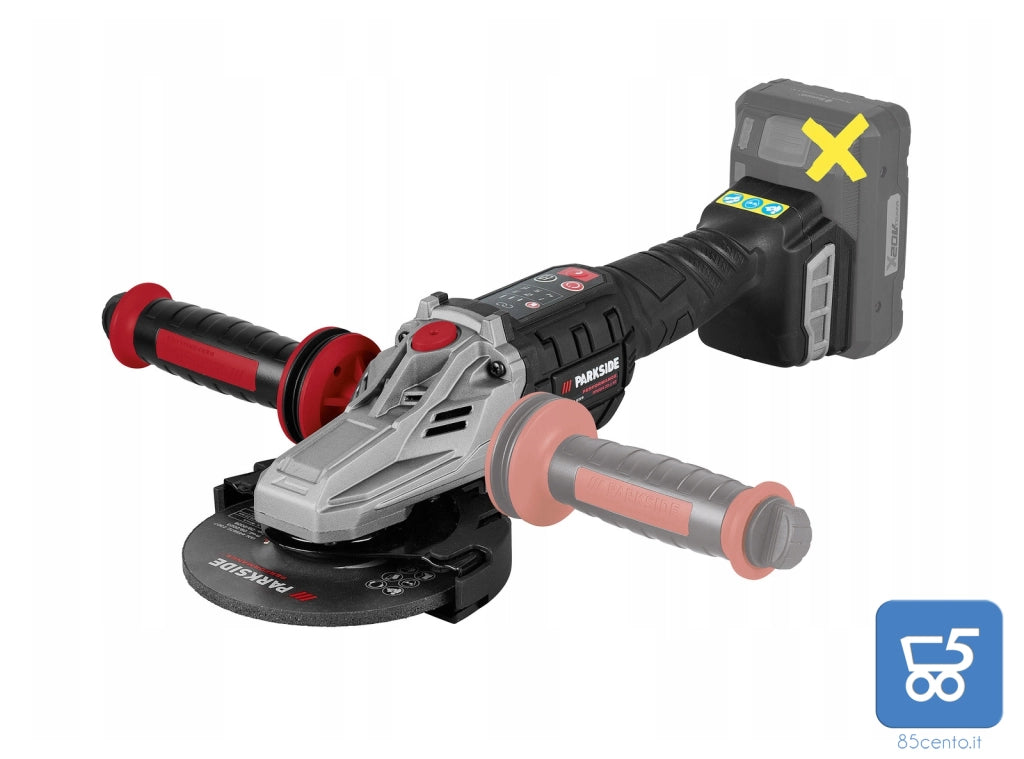 Smerigliatrice Angolare a Testa Piatta a Batteria da 20 V PARKSIDE PPWSFA 20-Li B3 - No Batteria EX DEMO