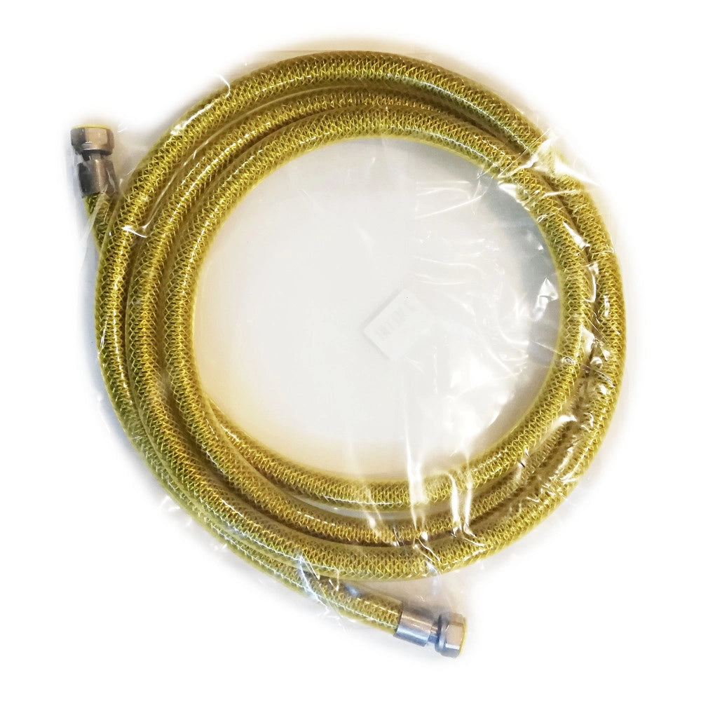 Tubo flessibile ff 1/2 lunghezza 150cm in acciaio inox laccio gas - gpl - metano cucina