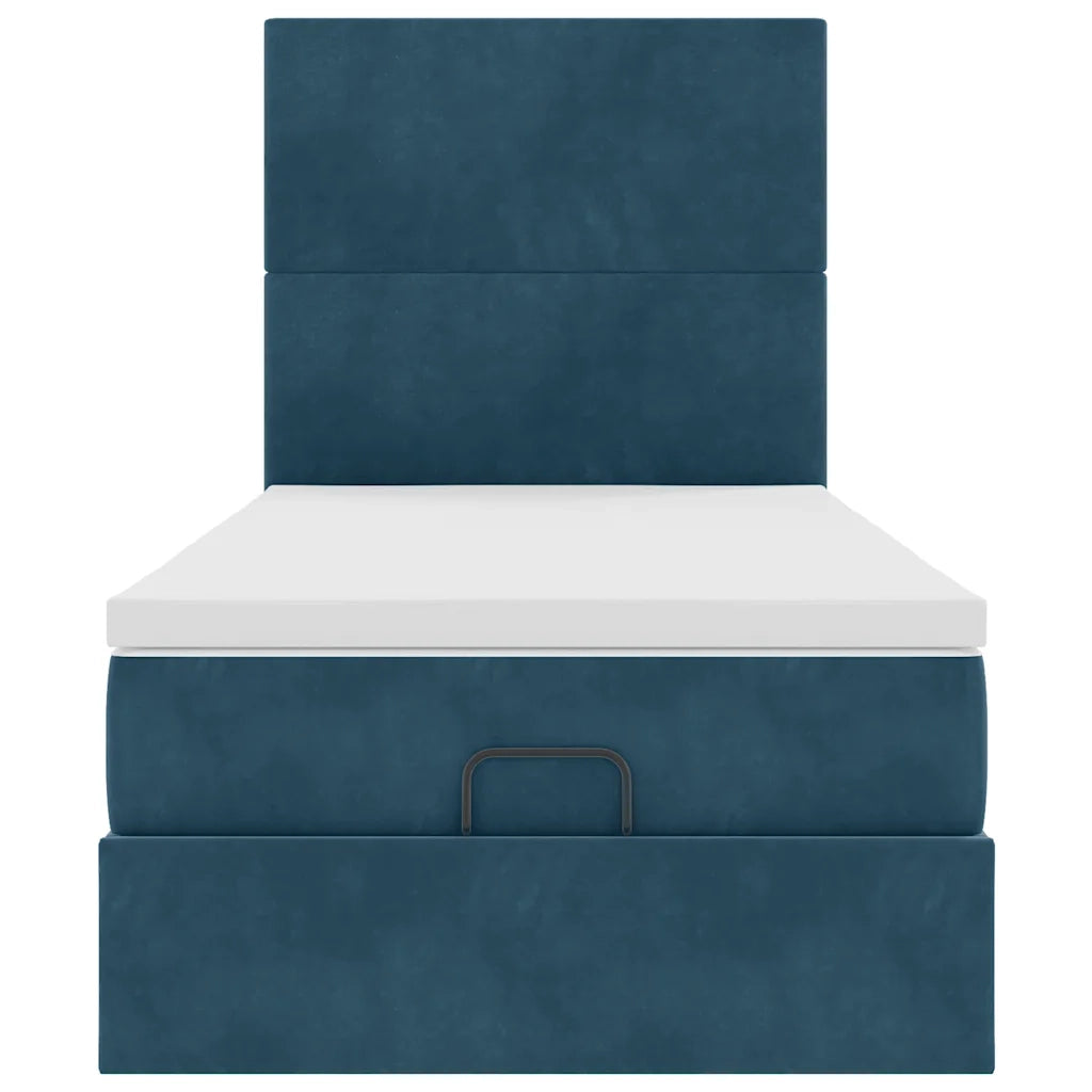 Struttura Letto Pouf con Materassi 80x200 cm Velluto 3314214