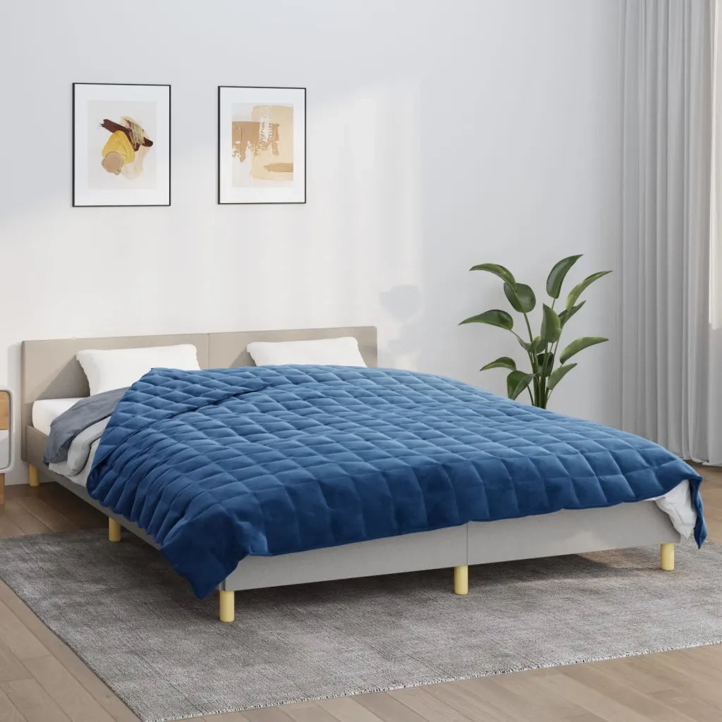 Coperta Ponderata Blu 200x230 cm 13 kg Tessuto 3154860