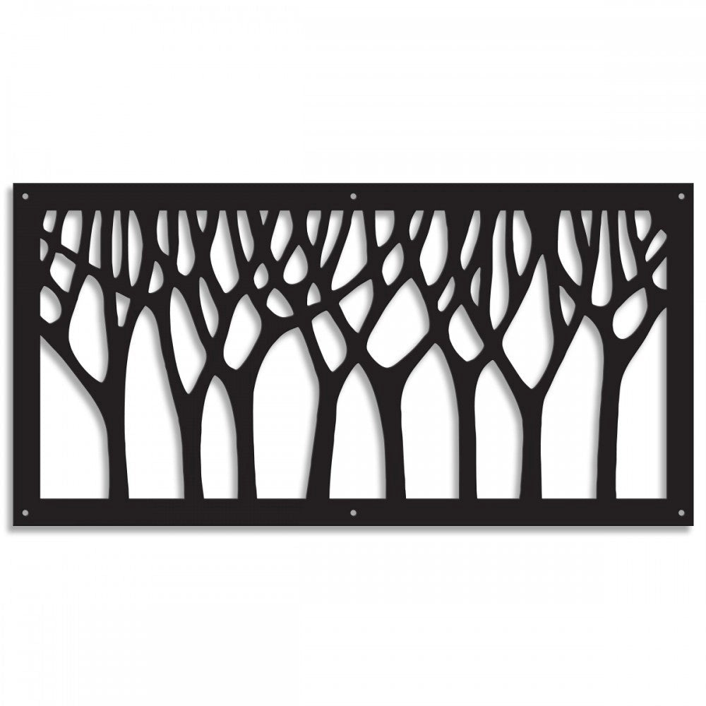 BOSCO - Pannello in PVC traforato - Parasole Colore: nero, Misura: 73x148 cm