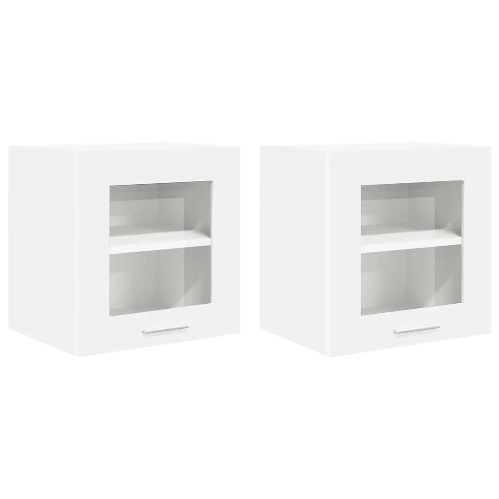 Armadio pensile 2 pcs Bianco 40 x 31 x 40 cm Legno multistrato 884195