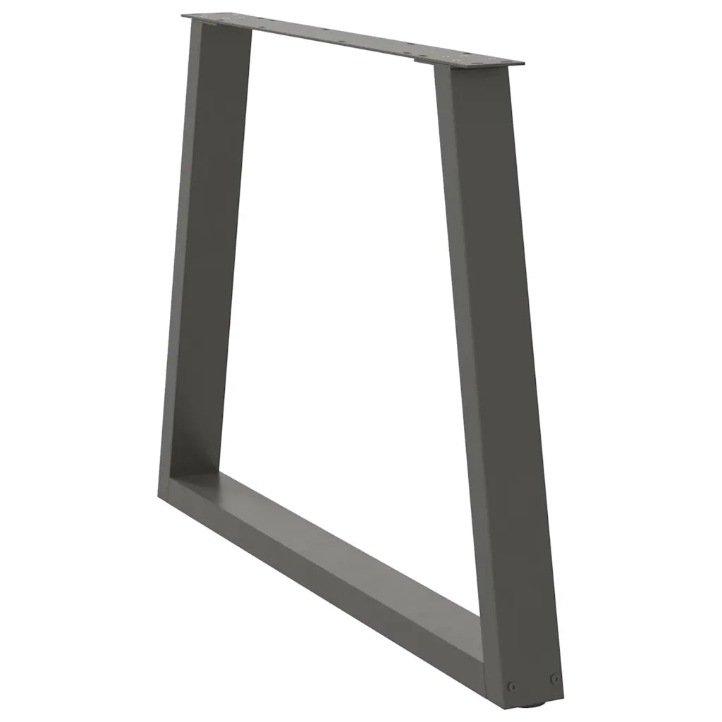 Gambe per tavolo da pranzo a forma di V 2 pz Antracite 90x(72-73,3) cm Acciaio 4012578