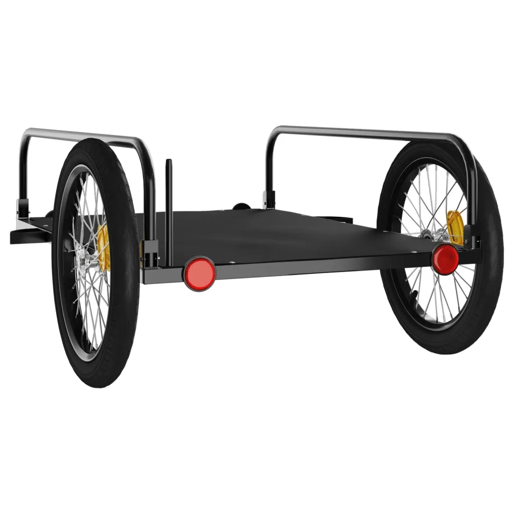 Rimorchio da Bici Nero 135x70x37 cm in Ferro CFW6648438