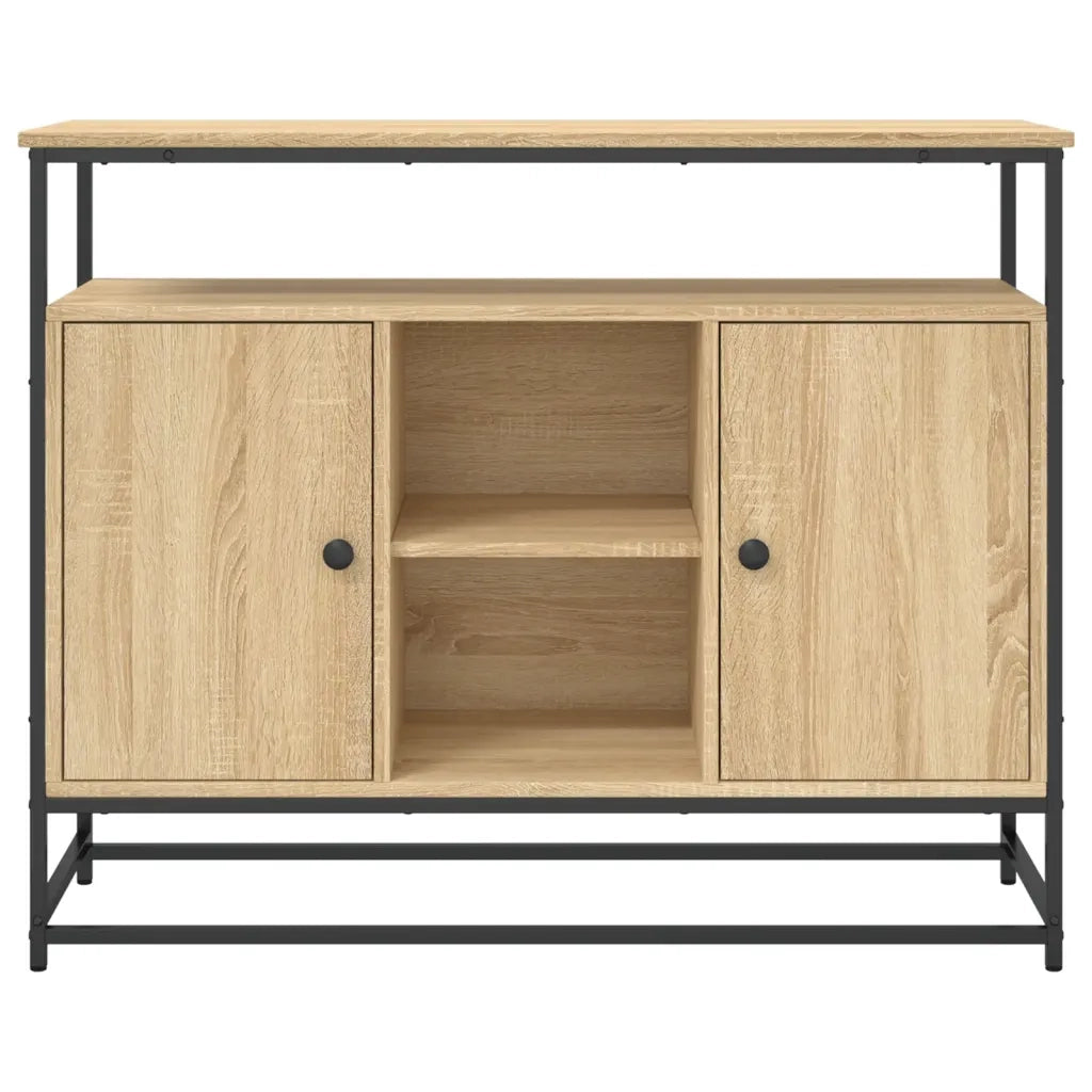 Credenza | Madia | Buffet da pranzo | Armadio da pranzo Rovere Sonoma 100x35x80 cm in Legno Multistrato