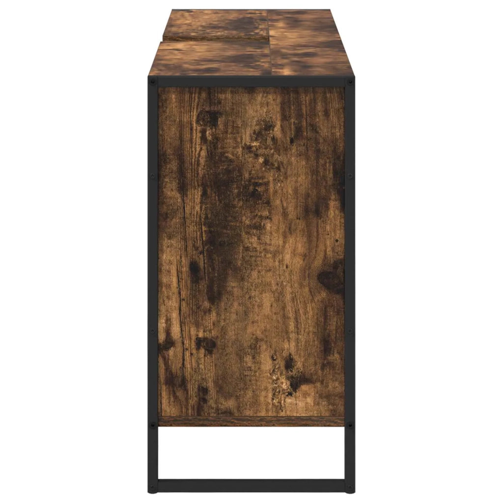 Mobile da Bagno con porta Quercia Fumosa 90 x 30 x 60 cm 886482