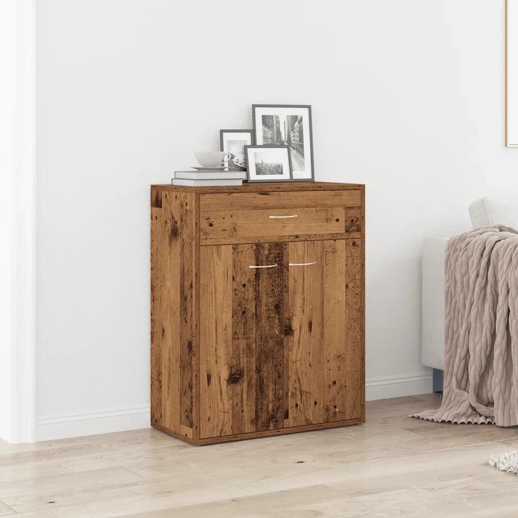 Credenza | Madia | Buffet da pranzo | Armadio da pranzo Legno Antico 60x30x75 cm in Legno Multistrato