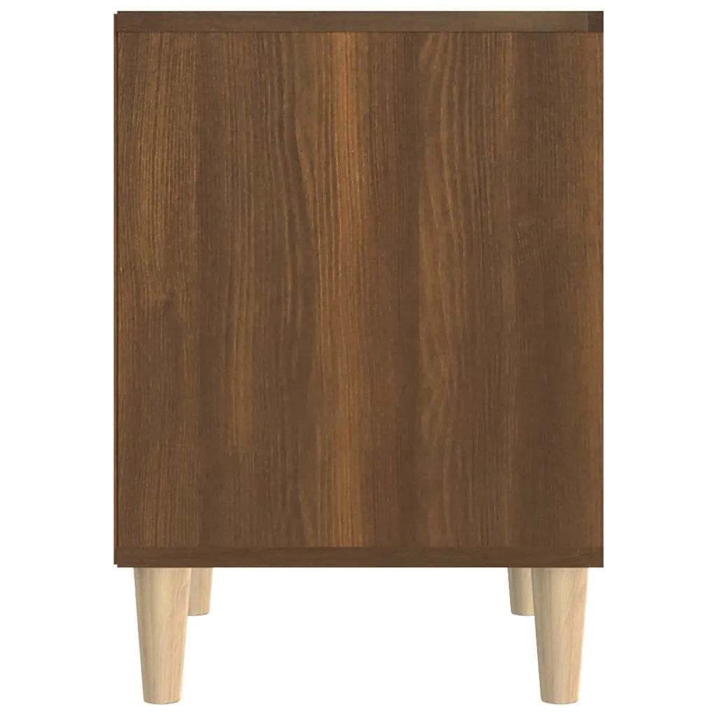 Comodino | Armadio da Notte | Mobiletto da notte Rovere Marrone 40x35x50 cm