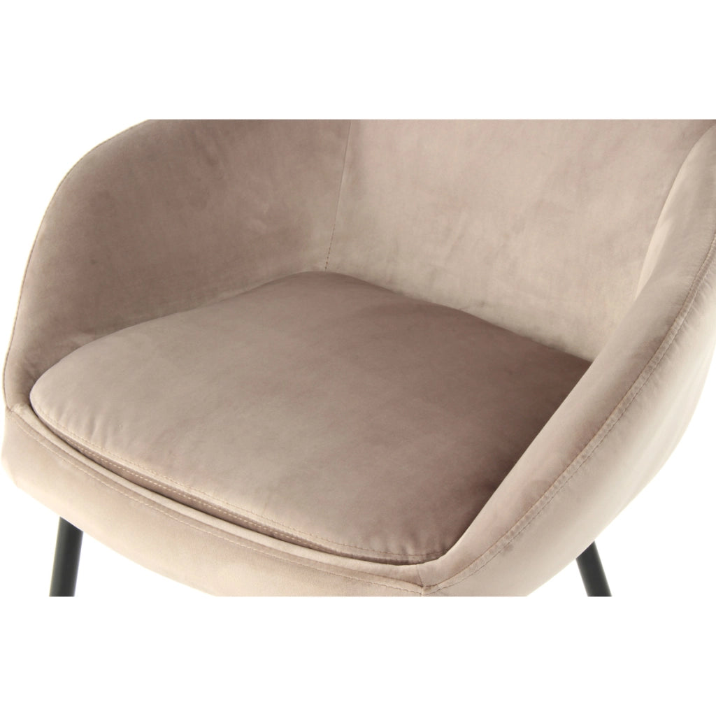 Set di 2 sedie Cobain 800 in velluto taupe