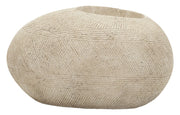 P/Vaso da Esterno Stone in Polyresin - Texture Effetto Roccia, Grey 54,5x42,5x30 cm - Sofisticato e Resistente - Moden
