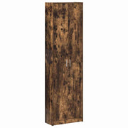 Mobile moderno in legno composito effetto rovere affumicato 55 x 25 x 189 cm ampio spazio contenitivo design pulito 02_0055919