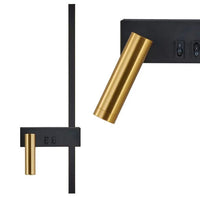 Lampada Da Parete APP1439-2-W Black Gold Left